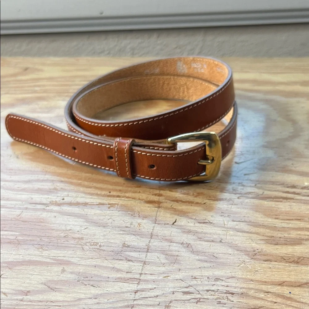 Girl’s Brown Cowhide Leather‎ Belt S-M